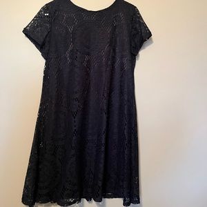 Navy blue lace dress